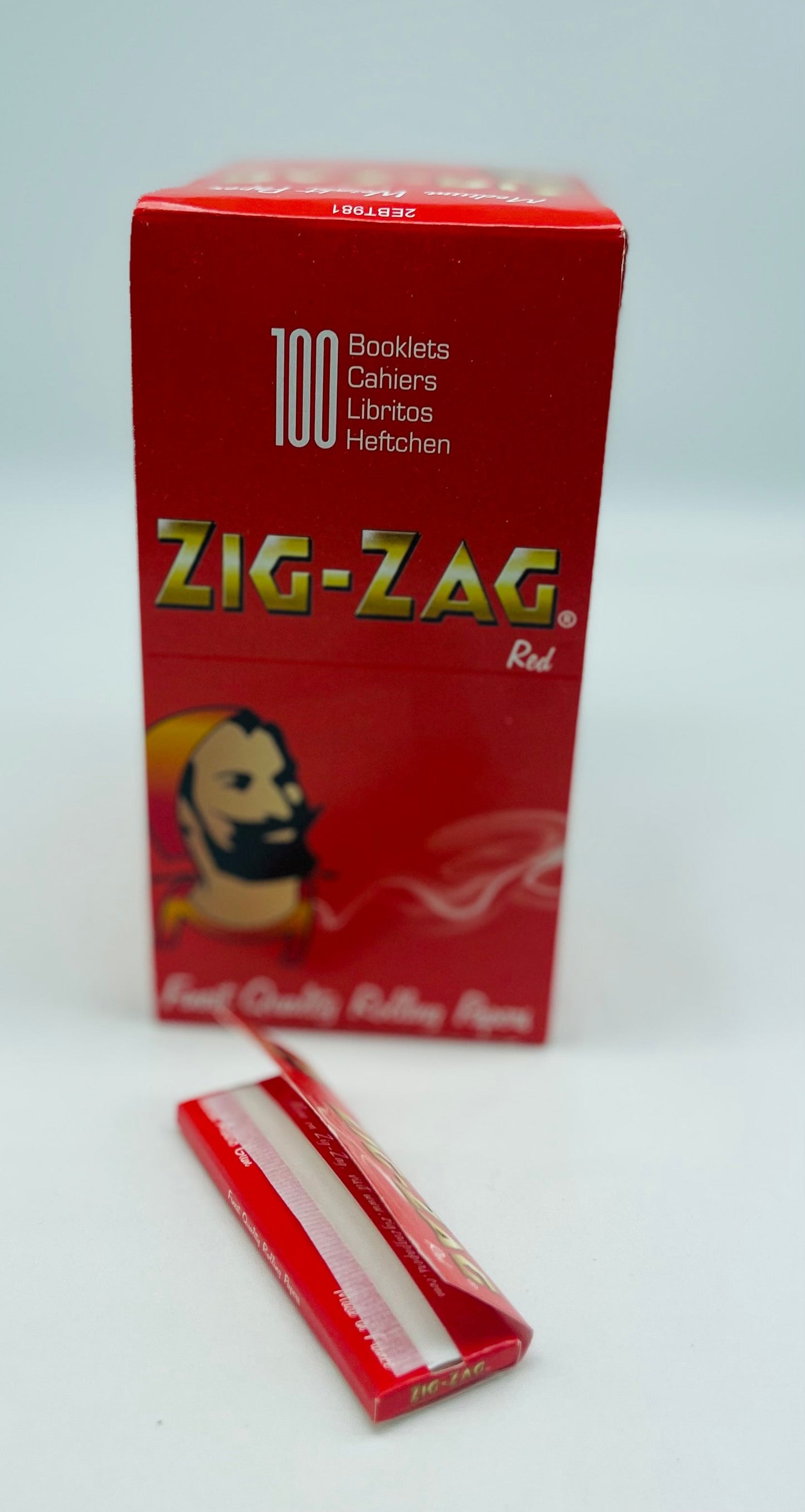 100 X Booklets Of Zig-Zag Red Rolling Cigarette Papers