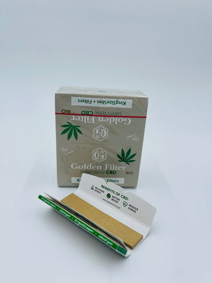 One pack of Bio King size slim papers plus tips