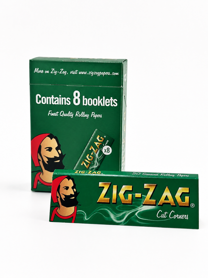 Zig-Zag Green 8 Booklets Rolling Paper